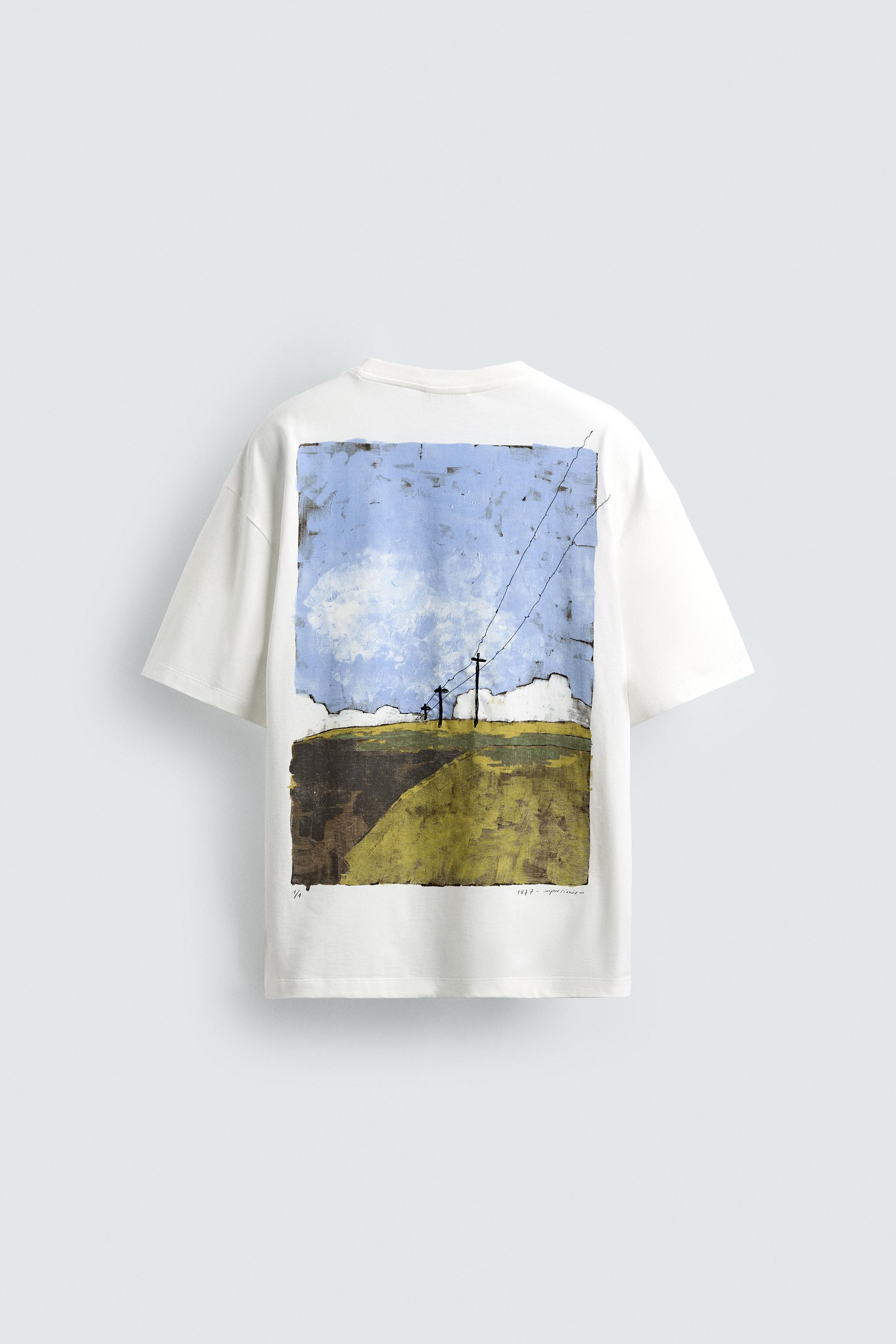 T-SHIRT À IMPRIMÉ PAYSAGE